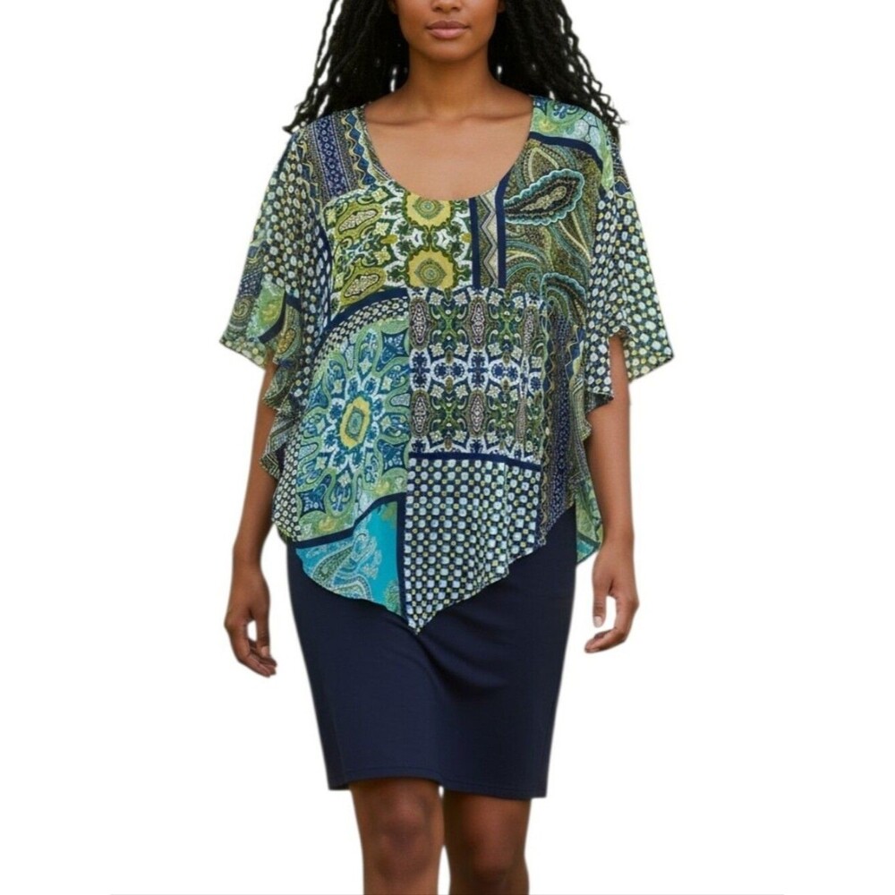 Enfocus Poncho Top Sheath Dress